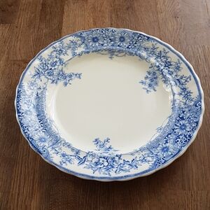 Keeling & Co Stirling Flow Blue White Antique Dinner Plate Decorative Wall Plate